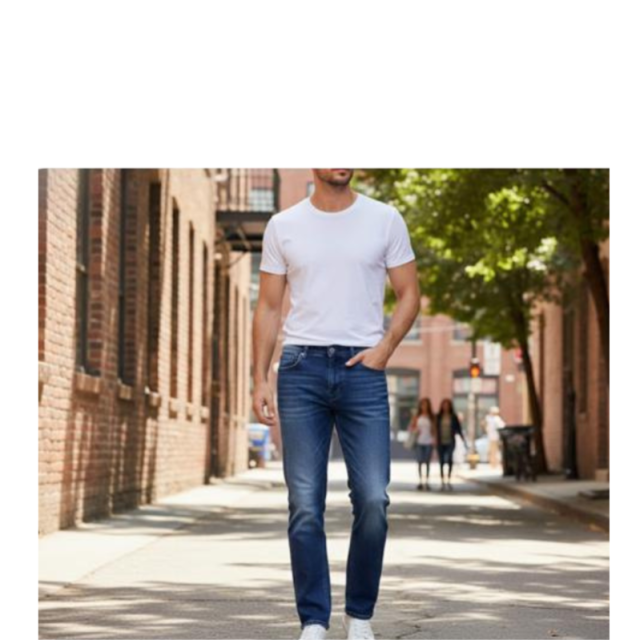 Men's Urban Dark Indigo Slim-Fit Jeans