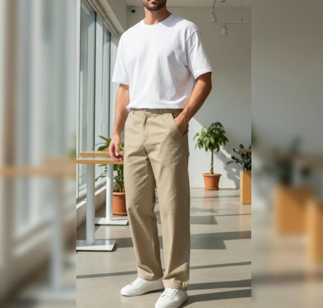 minimalist smart-casual outfit