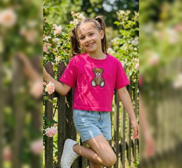 Pink Teddy Bow Graphic Tee