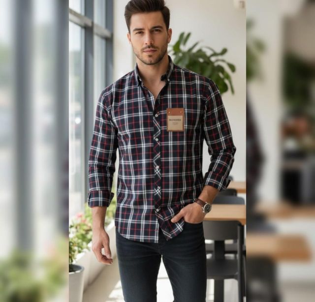  Men’s MCS Checked Shirt.