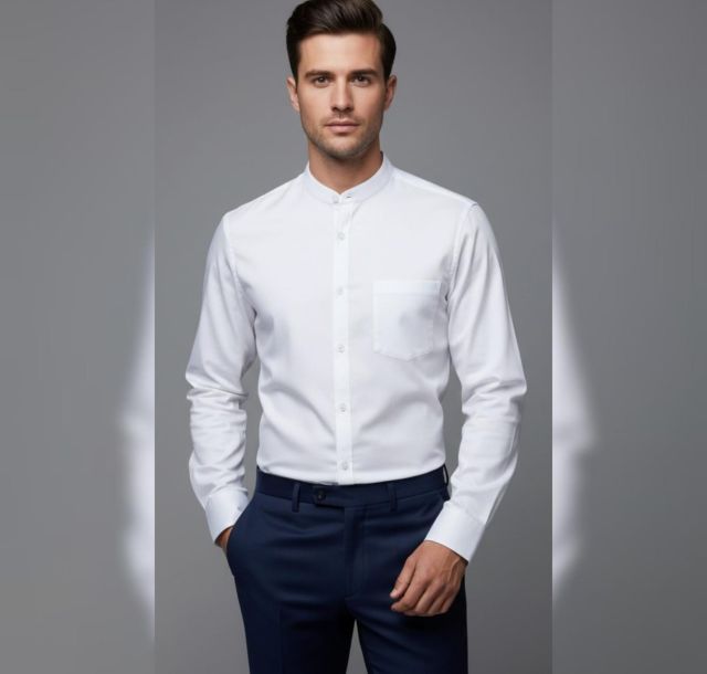 Mandarin Collar Shirt