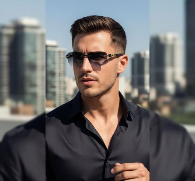 rectangular glasses,