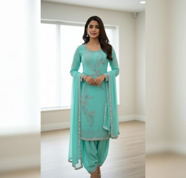 Unstitched Salwar Suit Set