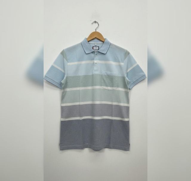 Sky- Multi-Stripe Tee