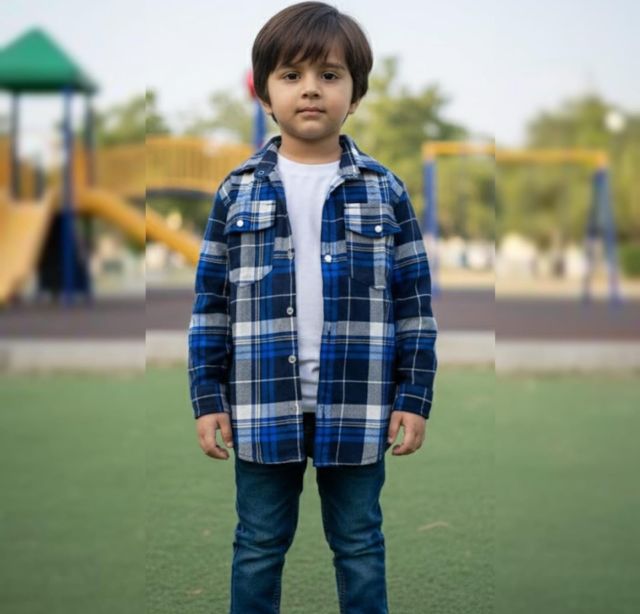 Cobalt Peak Plaid Shirt