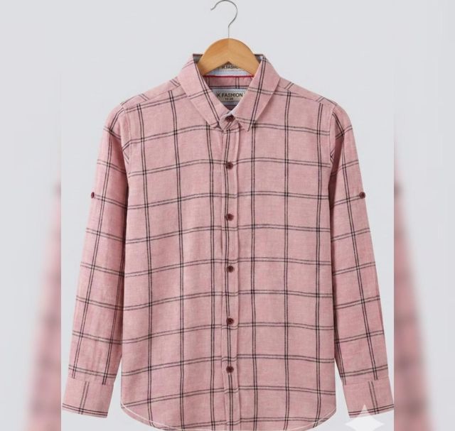 PINK CHECKED SHIRT