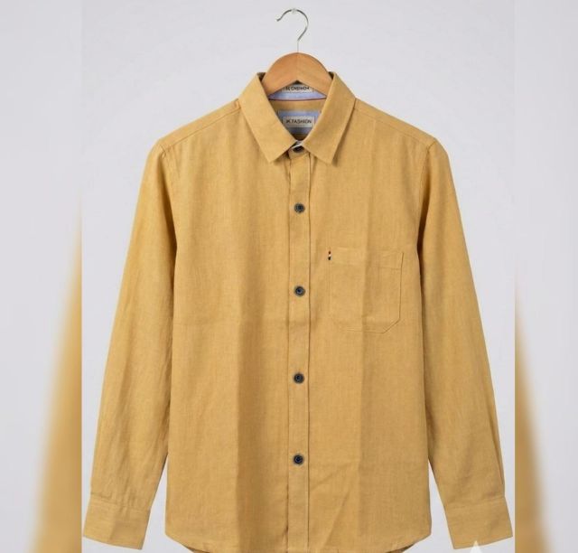 MUSTARD PLAIN SHIRT