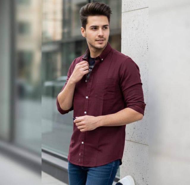 MENS PLAIN ASTHETIC SHIRT