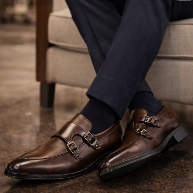 Double Monk Strap Loafers