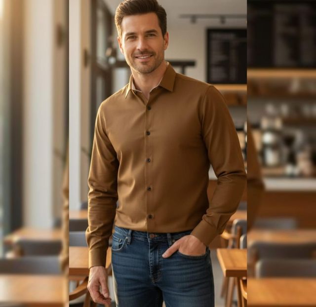 Urban Cedar Essential  TOBACCO BROWN SHIRT